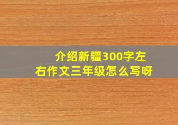 介绍新疆300字左右作文三年级怎么写呀