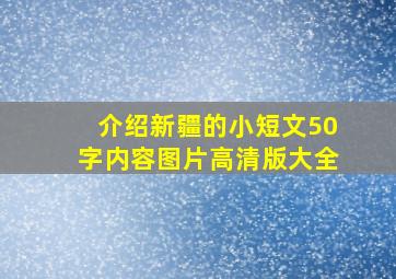 介绍新疆的小短文50字内容图片高清版大全