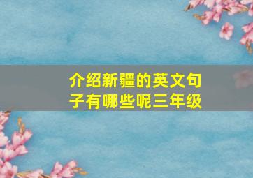 介绍新疆的英文句子有哪些呢三年级