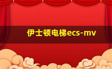 伊士顿电梯ecs-mv