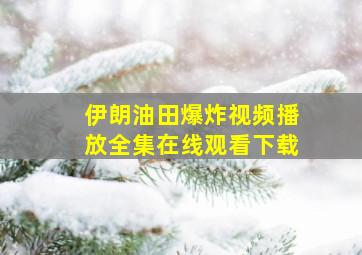 伊朗油田爆炸视频播放全集在线观看下载