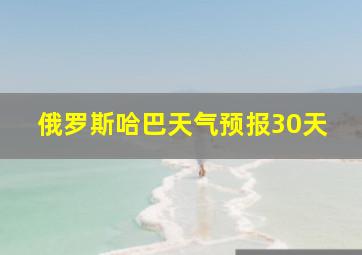 俄罗斯哈巴天气预报30天