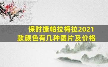 保时捷帕拉梅拉2021款颜色有几种图片及价格