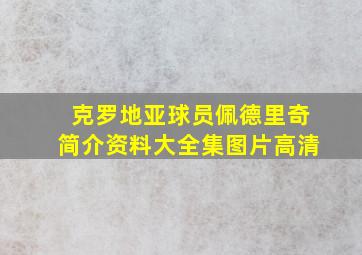 克罗地亚球员佩德里奇简介资料大全集图片高清