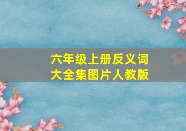 六年级上册反义词大全集图片人教版