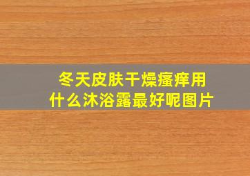 冬天皮肤干燥瘙痒用什么沐浴露最好呢图片