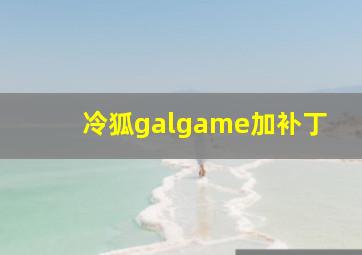 冷狐galgame加补丁