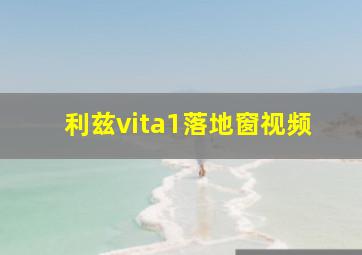 利兹vita1落地窗视频