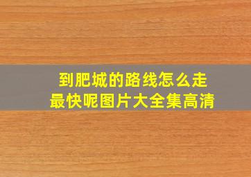 到肥城的路线怎么走最快呢图片大全集高清