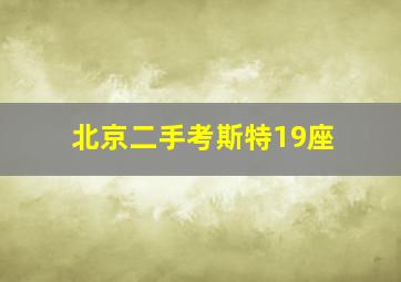 北京二手考斯特19座