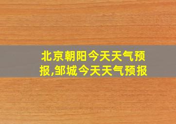 北京朝阳今天天气预报,邹城今天天气预报