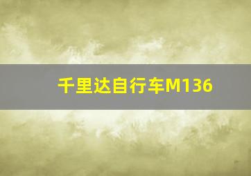 千里达自行车M136