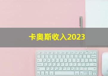 卡奥斯收入2023