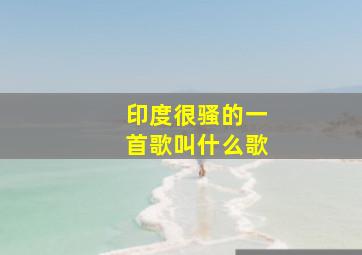 印度很骚的一首歌叫什么歌