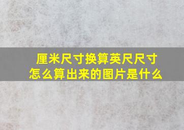 厘米尺寸换算英尺尺寸怎么算出来的图片是什么