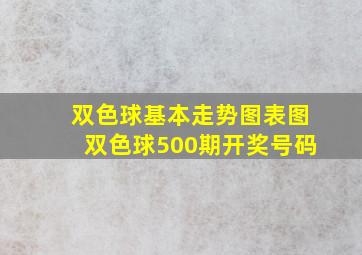 双色球基本走势图表图双色球500期开奖号码