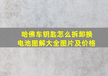 哈佛车钥匙怎么拆卸换电池图解大全图片及价格