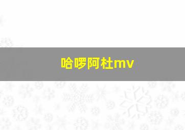 哈啰阿杜mv