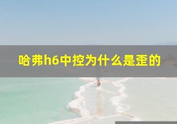 哈弗h6中控为什么是歪的