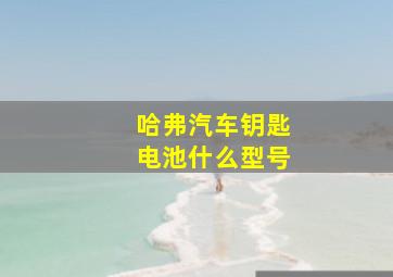 哈弗汽车钥匙电池什么型号