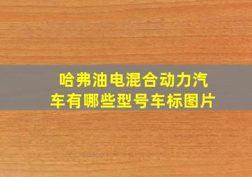 哈弗油电混合动力汽车有哪些型号车标图片