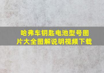 哈弗车钥匙电池型号图片大全图解说明视频下载