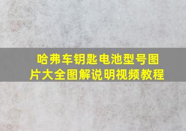 哈弗车钥匙电池型号图片大全图解说明视频教程