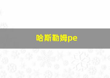 哈斯勒姆pe