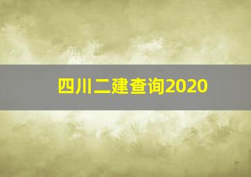 四川二建查询2020