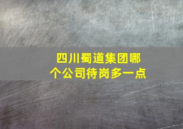 四川蜀道集团哪个公司待岗多一点