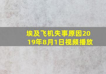 埃及飞机失事原因2019年8月1日视频播放