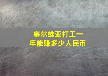 塞尔维亚打工一年能赚多少人民币