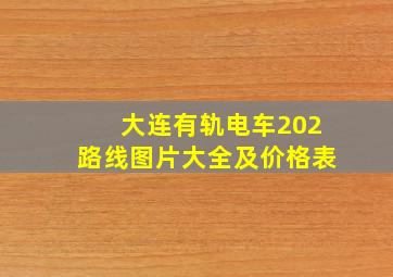 大连有轨电车202路线图片大全及价格表