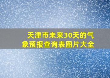 天津市未来30天的气象预报查询表图片大全