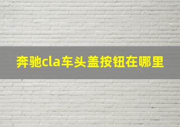 奔驰cla车头盖按钮在哪里