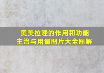 奥美拉唑的作用和功能主治与用量图片大全图解