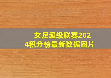 女足超级联赛2024积分榜最新数据图片