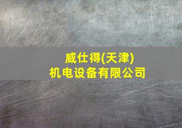 威仕得(天津)机电设备有限公司