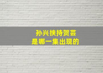 孙兴挟持贺芸是哪一集出现的