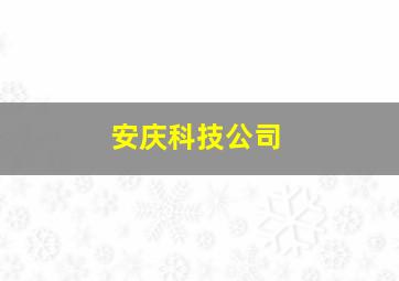 安庆科技公司