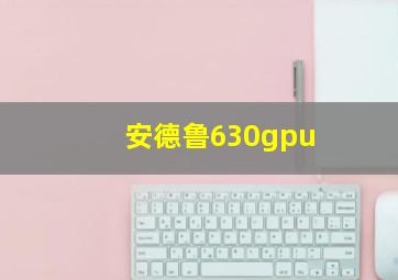 安德鲁630gpu