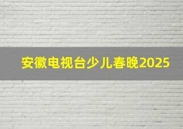 安徽电视台少儿春晚2025