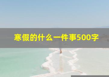 寒假的什么一件事500字