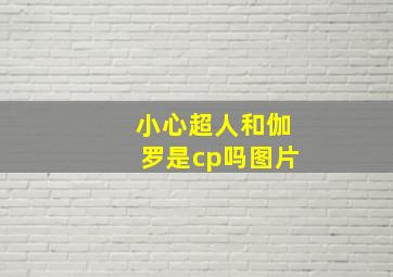 小心超人和伽罗是cp吗图片