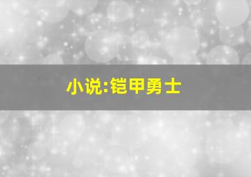 小说:铠甲勇士