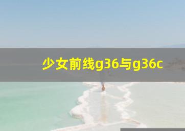 少女前线g36与g36c