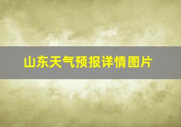 山东天气预报详情图片