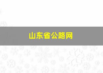 山东省公路网