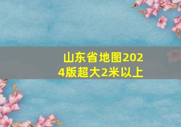 山东省地图2024版超大2米以上