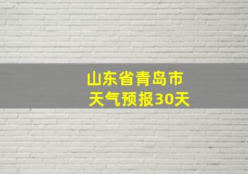 山东省青岛市天气预报30天